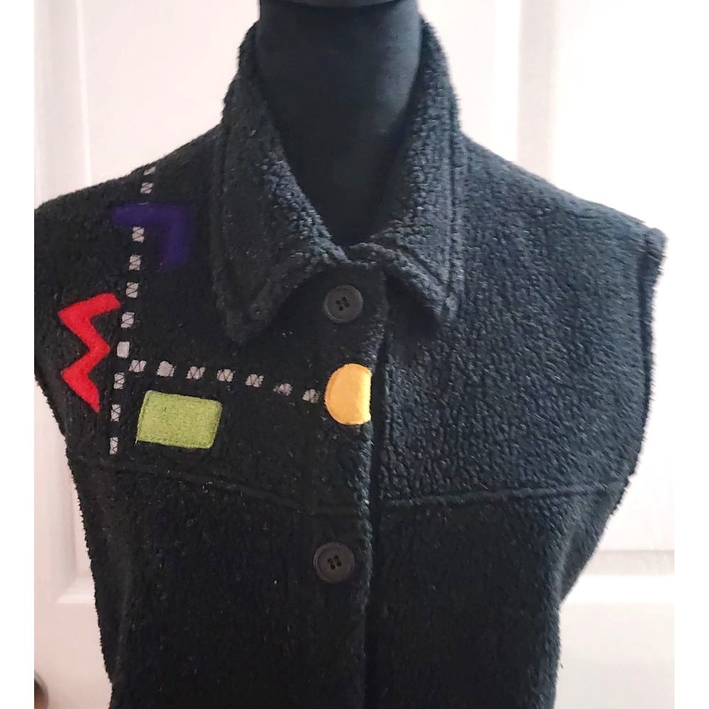 Women's Vintage Vest by Canvasback's CB Wraps in Black size Medium - Picture 2 of 13